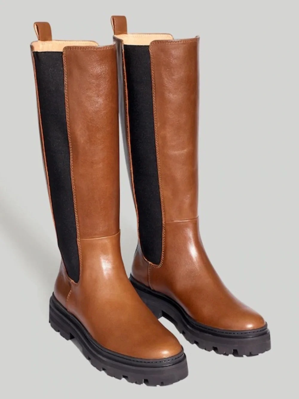 Madewell The Poppy Tall Lugsole Boot Size 8 New